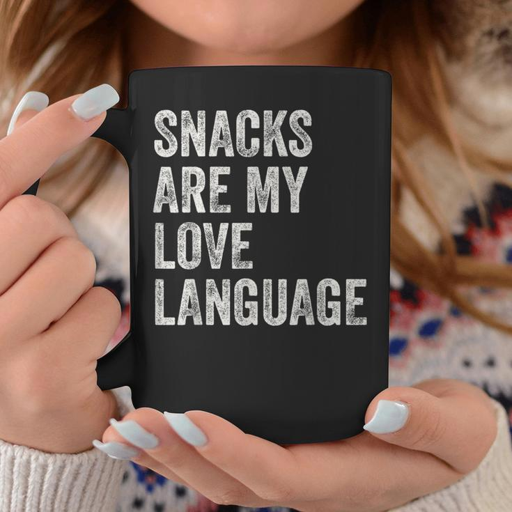 Snacks Are My Love Language Valentines Day Toddler Coffee Mug Unique Gifts