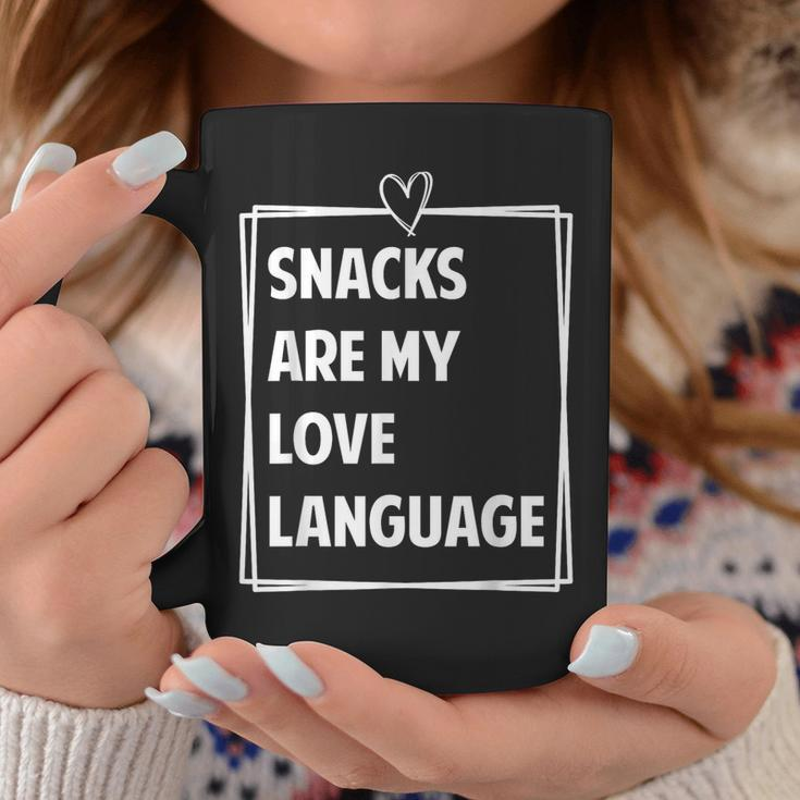 Snacks Are My Love Language Valentines Day Toddler Kid Coffee Mug Unique Gifts