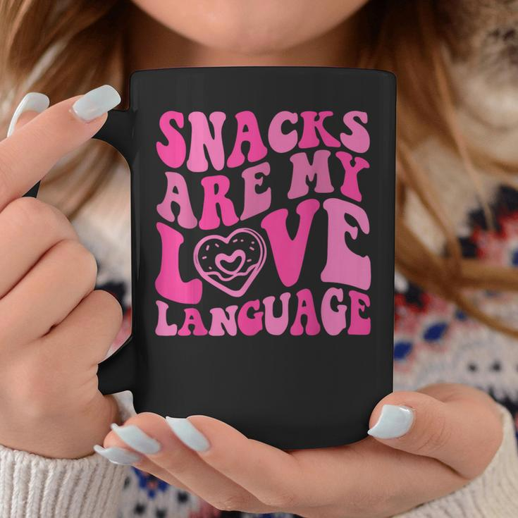 Snacks Are My Love Language Toddler Valentines Day Coffee Mug Unique Gifts