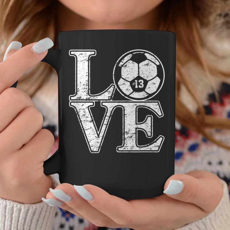 Soccer 13 Soccer Mom Dad Favorite Player Jersey Number 13 Coffee Mug Unique Gifts