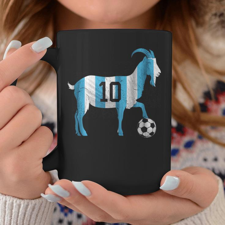 Soccer Football Greatest Of All Time Goat Number 10 Coffee Mug Personalized Gifts