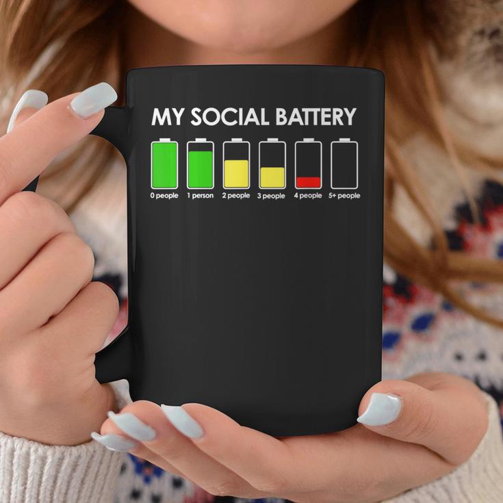 My Social Battery Low Energy Anti Social Introvert Coffee Mug Unique Gifts