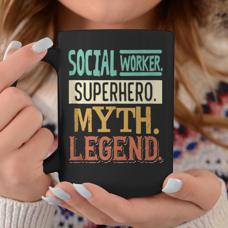 Social Worker Superhero Myth Legend Social Working Work Coffee Mug Unique Gifts