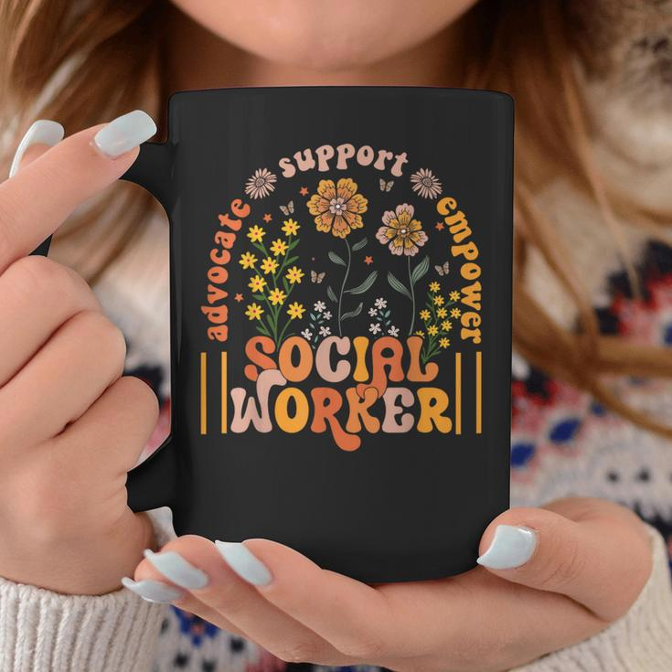 Social Worker Social Work Month Work Love Groovy Coffee Mug Funny Gifts