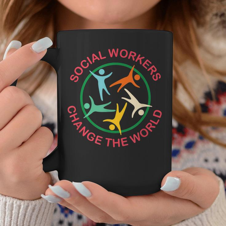 Social Workers Change The World Coffee Mug Unique Gifts