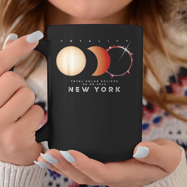 Solar Eclipse 2024 New York Total Eclipse American Graphic Coffee Mug Unique Gifts