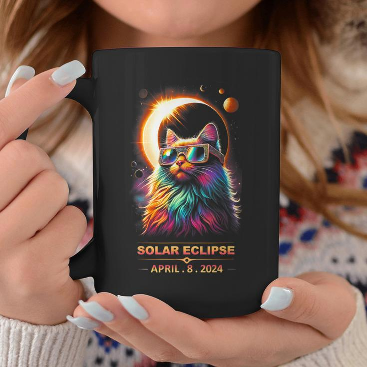 Solar Eclipse April 8 2024 Cats Lovers Coffee Mug Unique Gifts