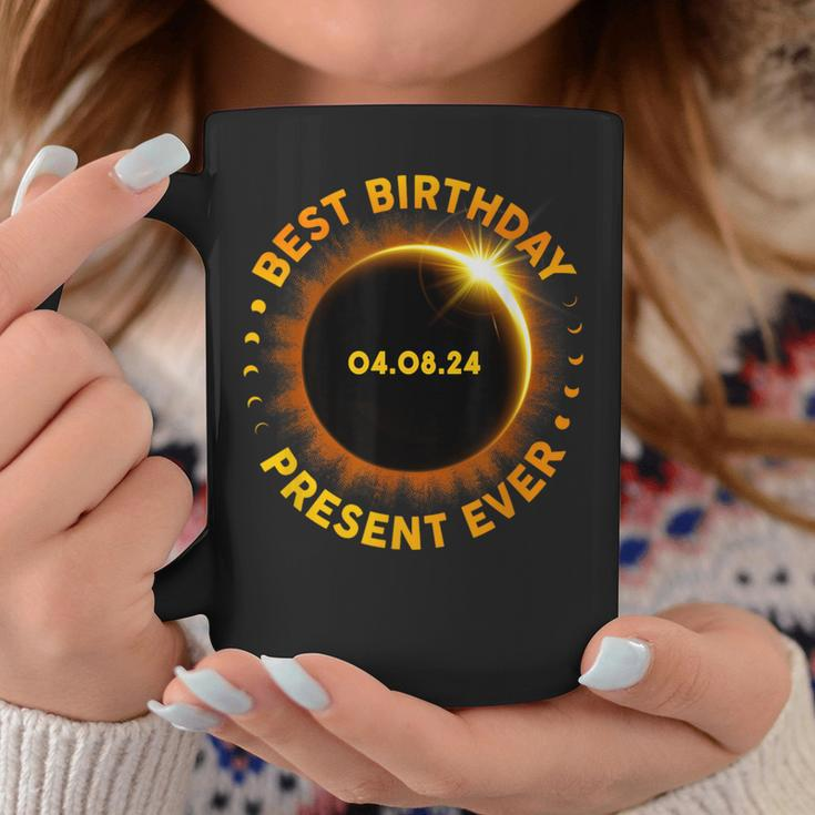Solar Eclipse Best Birthday Ever Totality April 8 2024 Coffee Mug Funny Gifts