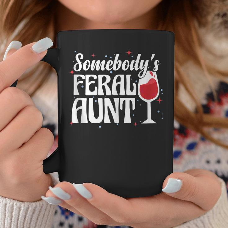 Somebody's Feral Aunt Auntie Birthday Christmas Coffee Mug Unique Gifts