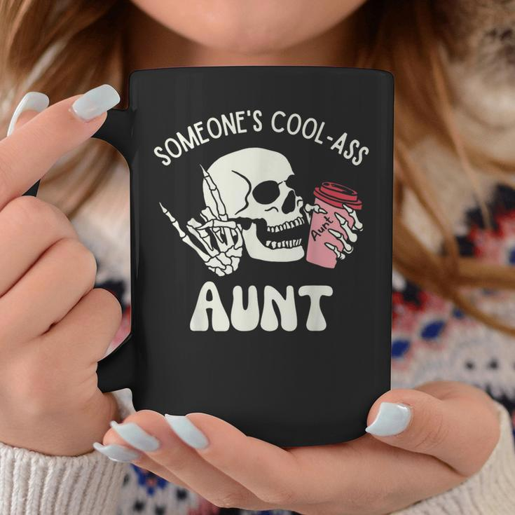 Someone's Cool Ass Aunt Cool Auntie Club Skull Skeleton Coffee Mug Unique Gifts