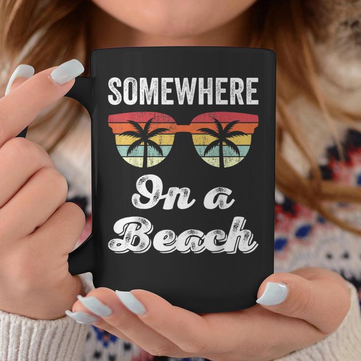 Somewhere On A Beach Tank Beach Vacation Summer Coffee Mug Unique Gifts