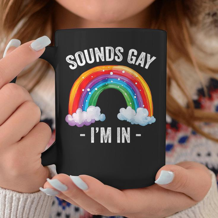 Sounds Gay I'm In Rainbow Lgbt Pride Gay Coffee Mug Unique Gifts