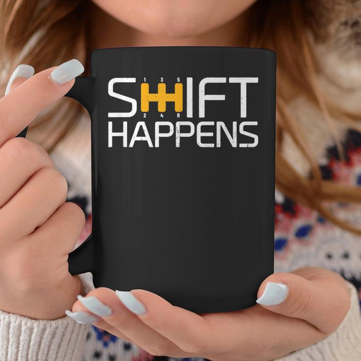 Sports Cars Street Racing Shift Happens Race Car Coffee Mug Unique Gifts