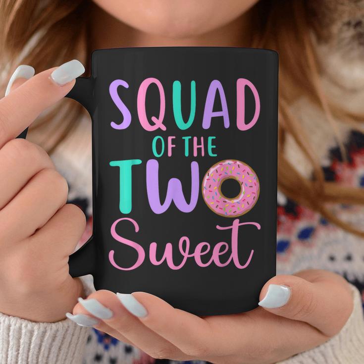 Squad Of The Two Sweet Team 2Nd Birthday Girl Donut Party Coffee Mug Unique Gifts