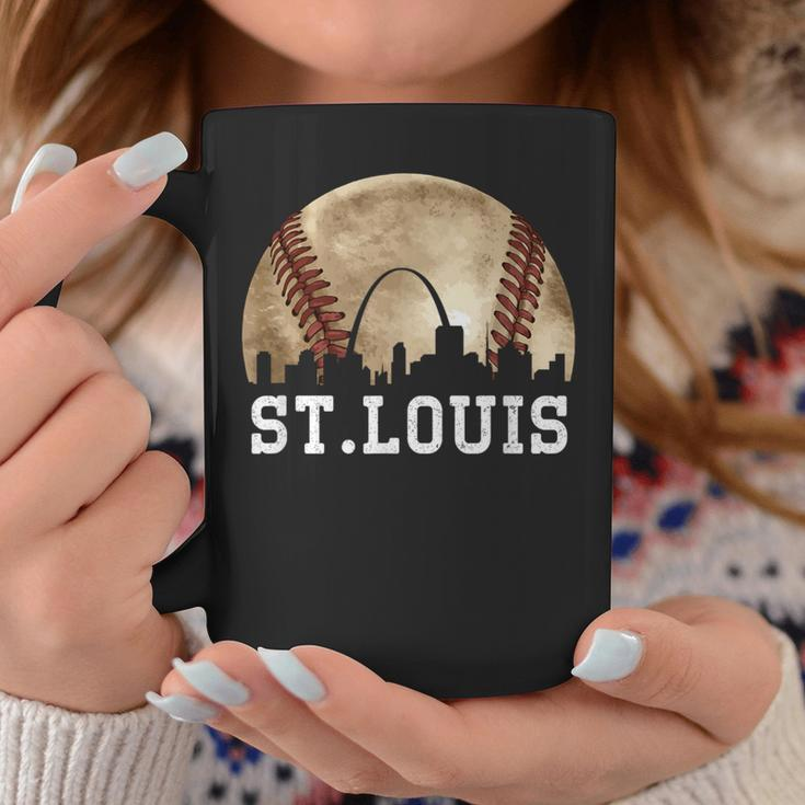 St Louis Skyline City Vintage Baseball Lover Coffee Mug Unique Gifts