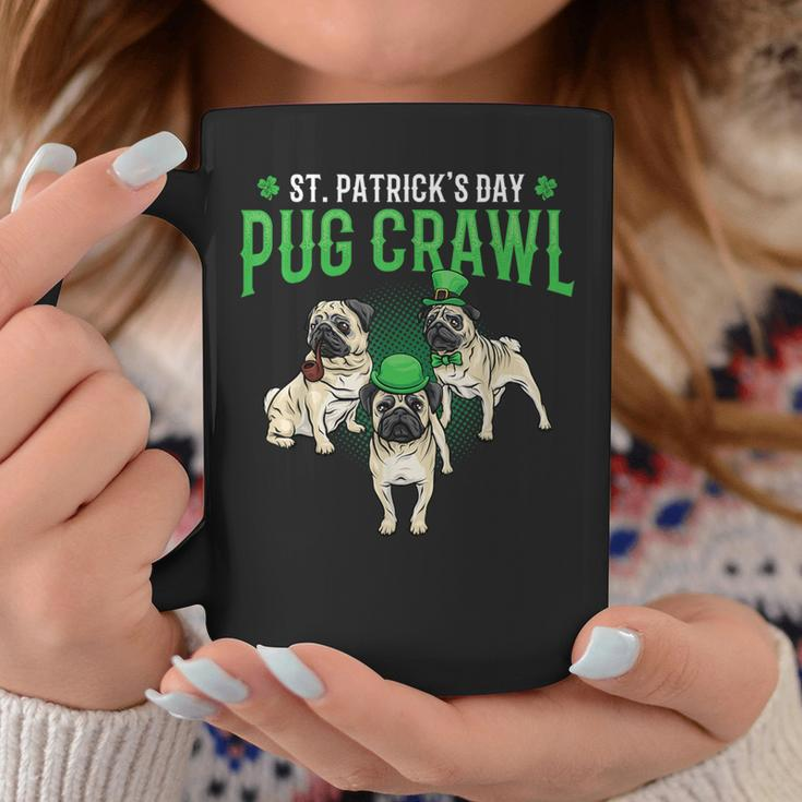 St Patrick's Day Parade Of Pug Crawl Dog Lovers Pug Mom Dad Coffee Mug Unique Gifts