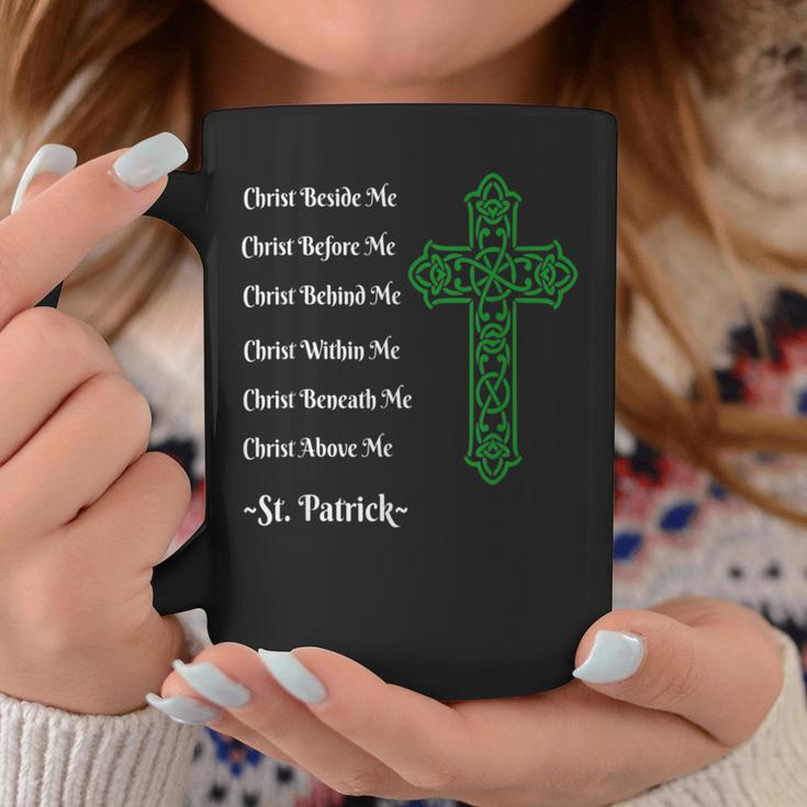 St Patrick's Prayer Irish Green Christian Cross Coffee Mug Unique Gifts