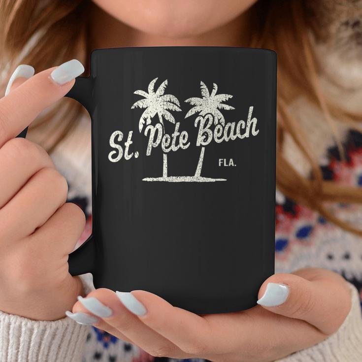 St Pete Beach Florida Vintage 70S Palm Trees Graphic Coffee Mug Unique Gifts