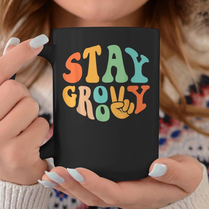 Stay Groovy Hippie Peace Sign Retro 60S 70S Women Coffee Mug Unique Gifts