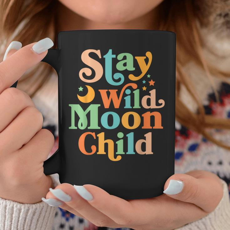 Stay Wild Moon Child Hippie Retro 60S 70S Groovy Coffee Mug Funny Gifts