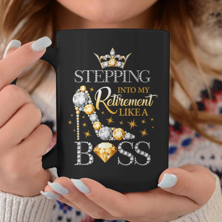 Stepping Into My Retirement Like A Boss Women’S Coffee Mug Unique Gifts