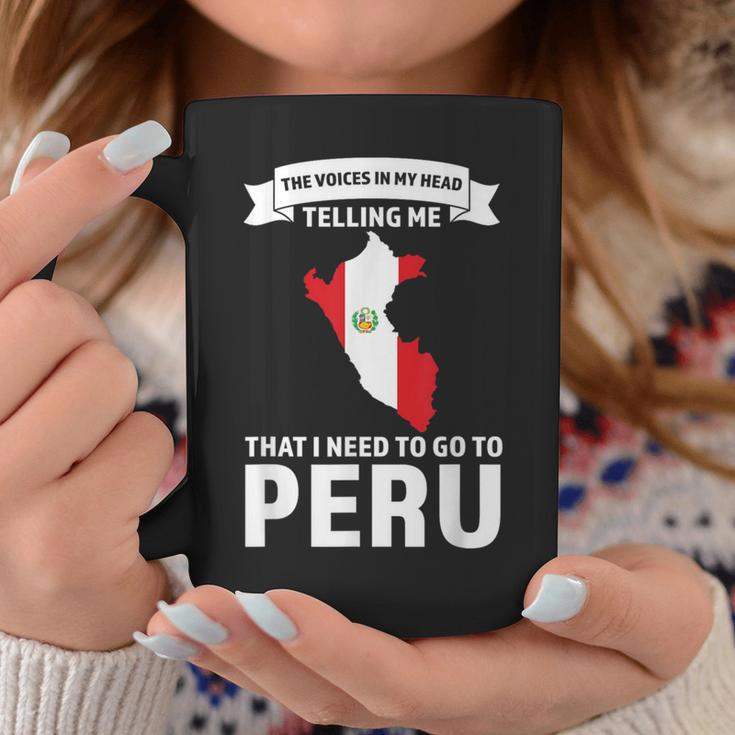 Stimme Sagt Mir Dass Ich Nach Peru Peru Gehen Muss Tassen Lustige Geschenke