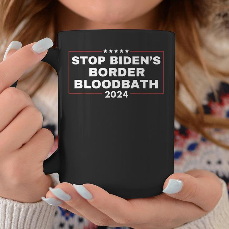 Stop Biden's Border Bloodbath Saying Trump Coffee Mug Unique Gifts
