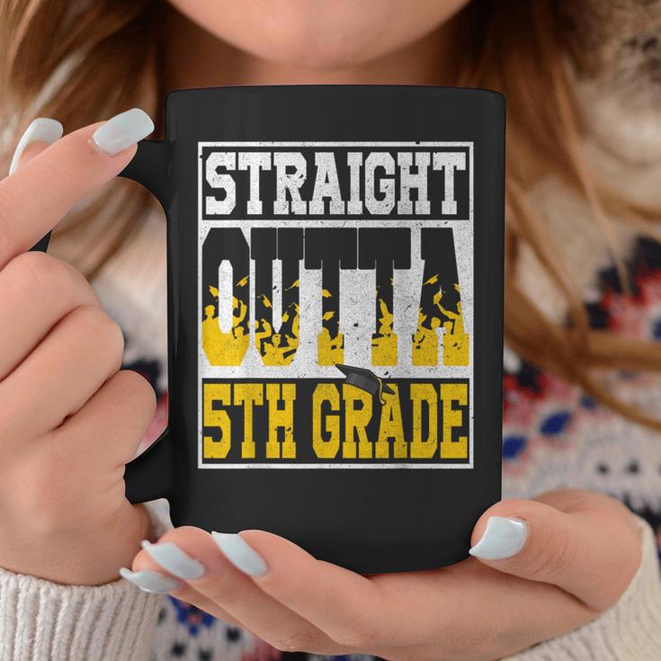 Straight Outta 5Th Grade Graduation Teachers Boys Girls Coffee Mug Unique Gifts