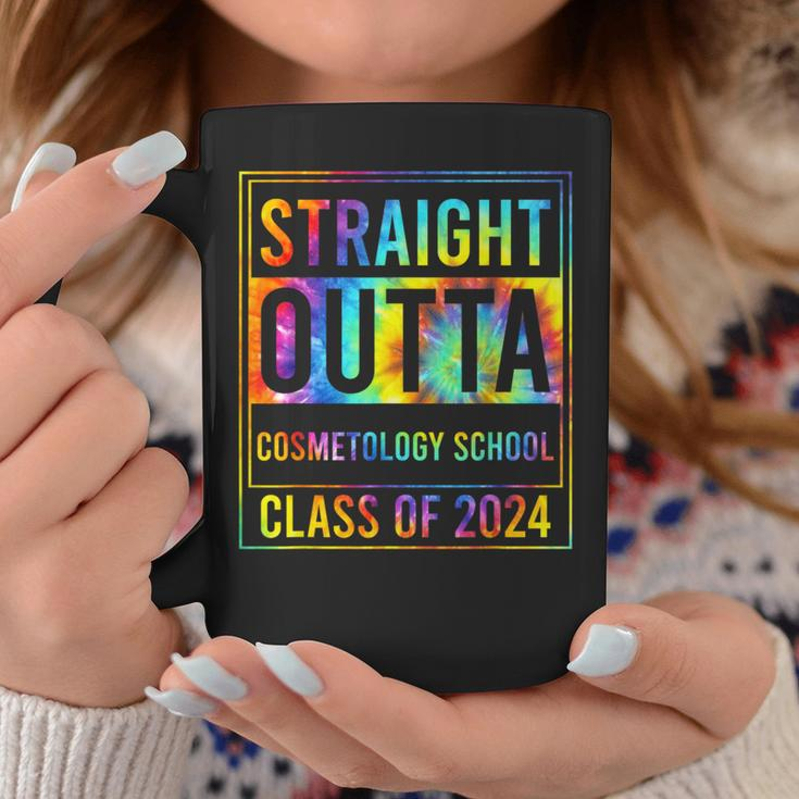 Straight Outta Cosmetology School Graduation Idea Class 2024 Coffee Mug Unique Gifts