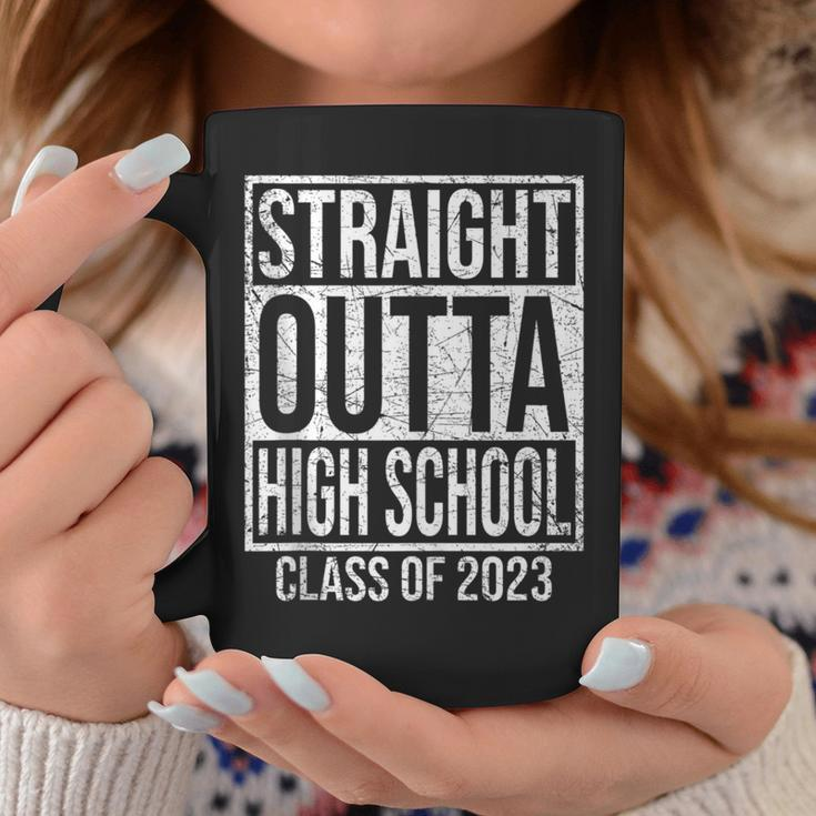 Straight Outta High School Graduation Class 2023 Coffee Mug Unique Gifts
