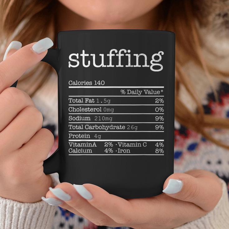 Stuffing Nutrition Facts Thanksgiving Christmas Food Coffee Mug Unique Gifts