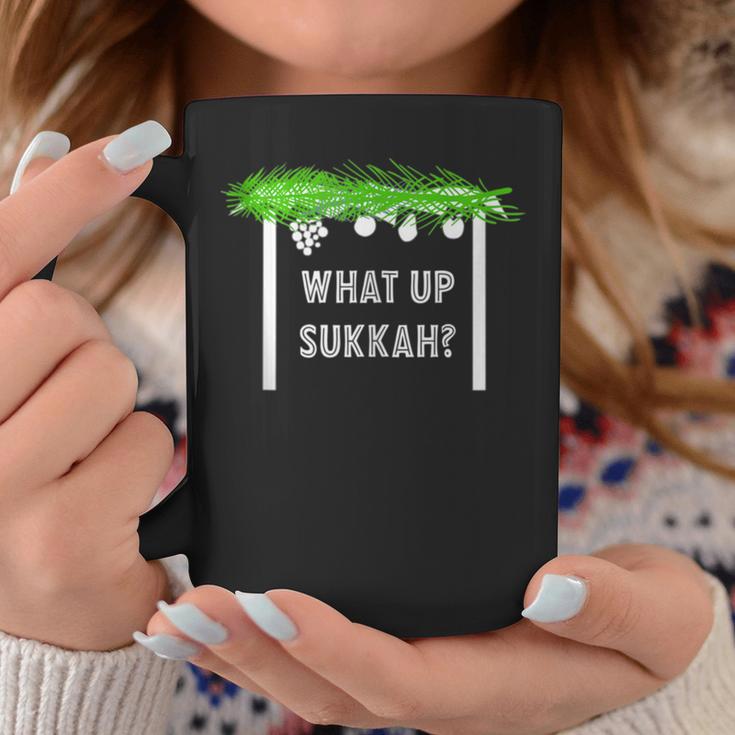 What Up Sukkah Happy Sukkot Four Species Lulav Jewish Coffee Mug Unique Gifts