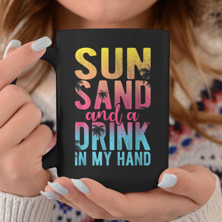 Sun Sand And A Drink In My Hand Bridesmaid Bachelorette Coffee Mug Unique Gifts