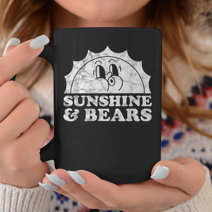 Sunshine And Bears Retro Vintage Sun Bear Coffee Mug Unique Gifts