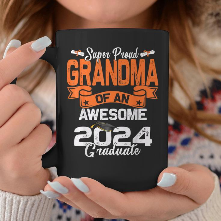 Super Proud Grandma Of A 2024 Graduate 24 Graduation Coffee Mug Unique Gifts