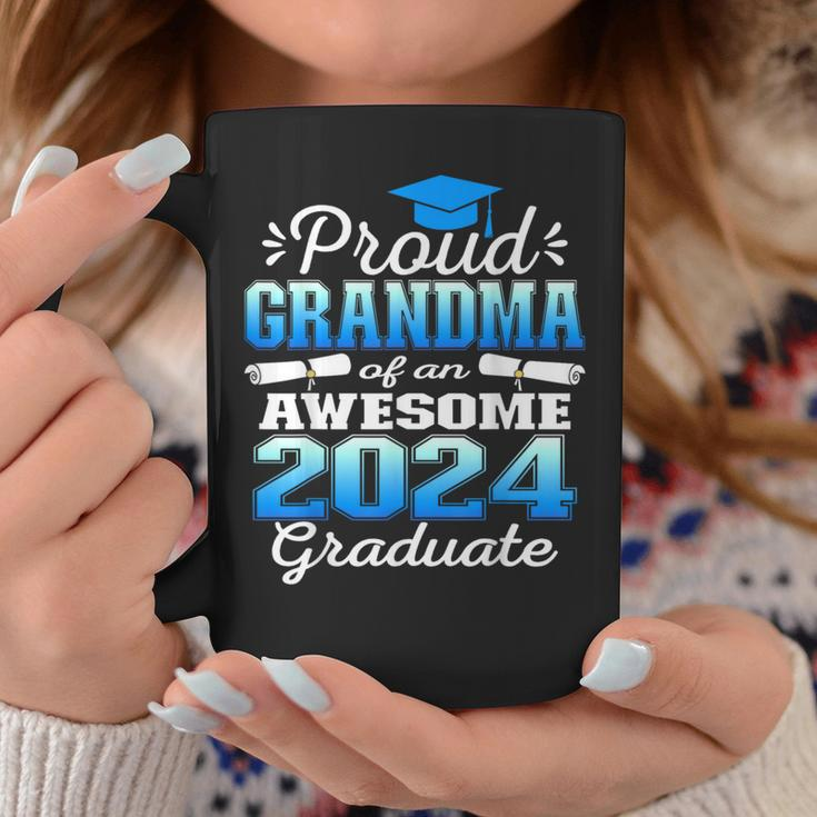 Super Proud Grandma Of 2024 Graduate Awesome Family College Coffee Mug Funny Gifts
