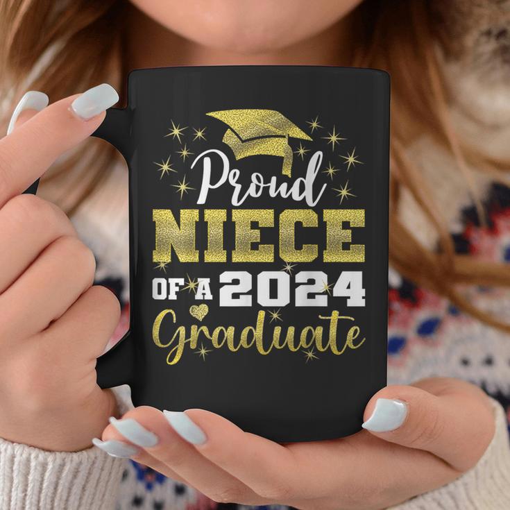 Super Proud Niece Of 2024 Graduate Awesome Family College Coffee Mug Unique Gifts