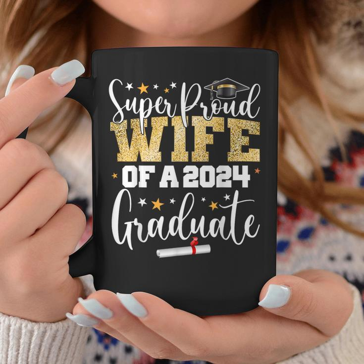 Super Proud Wife 2024 Graduate Senior Graduation College Coffee Mug Personalized Gifts