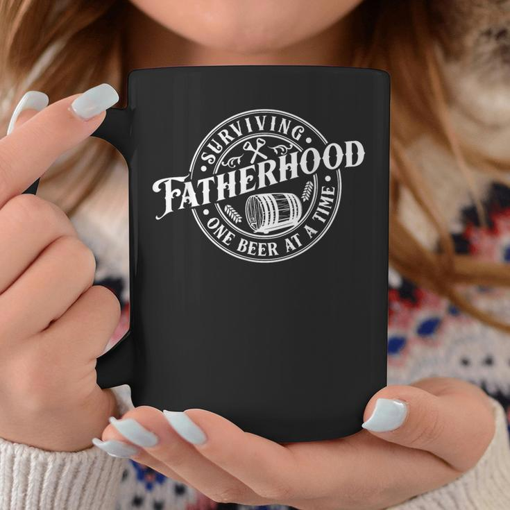 Surviving Fatherhood One Beer At A Time Dad Father's Day Coffee Mug Funny Gifts