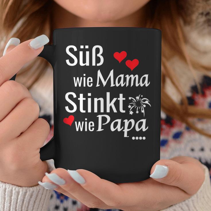 Süß Wie Mama Stinkt Wie Papa Eltern Kinder Mutterater Tassen Lustige Geschenke