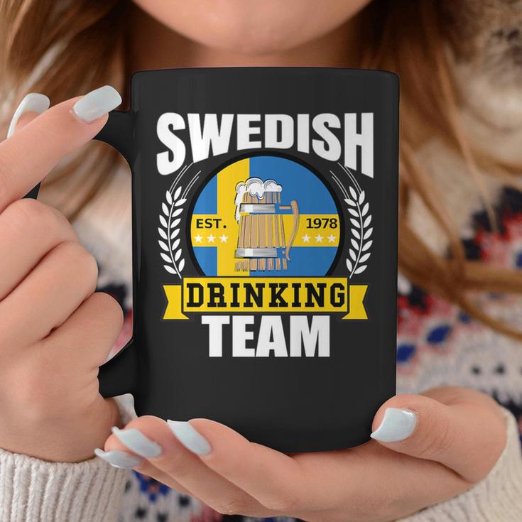 Swedish Drinking Team Sweden Flag Beer Party Idea Coffee Mug Unique Gifts