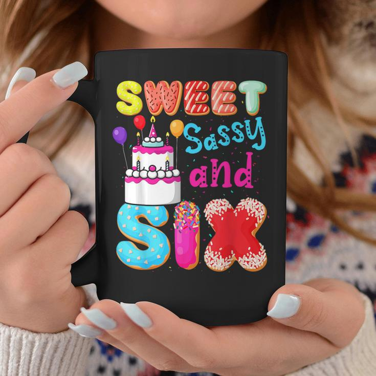 Sweet Sassy And Six Birthday For Girls 6 Year Old Coffee Mug Unique Gifts