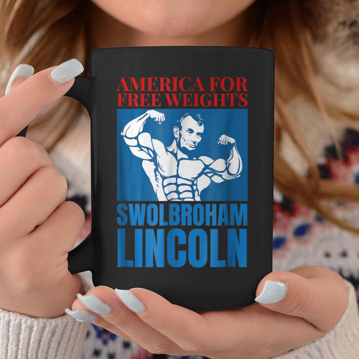 Swolbroham Lincoln America Free Weights Abraham Coffee Mug Unique Gifts