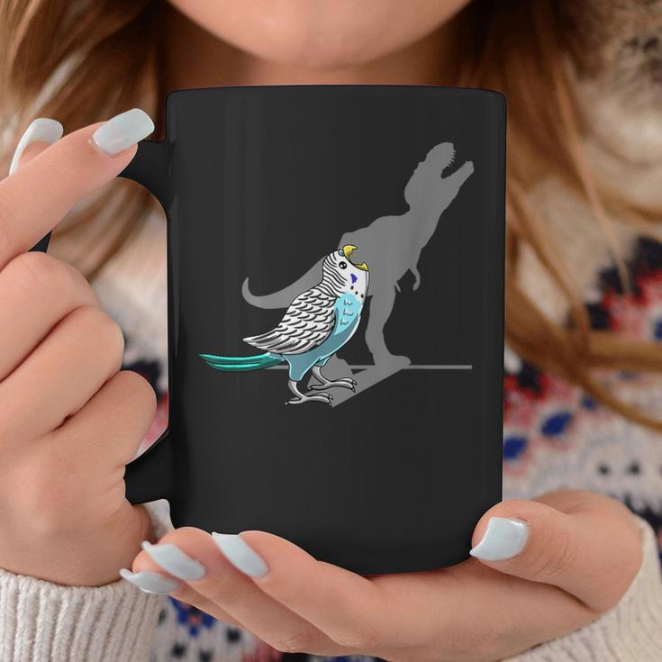 T-Rex Budgerigar Shadow Budgie Parakeet Pet Bird Lover Coffee Mug Unique Gifts