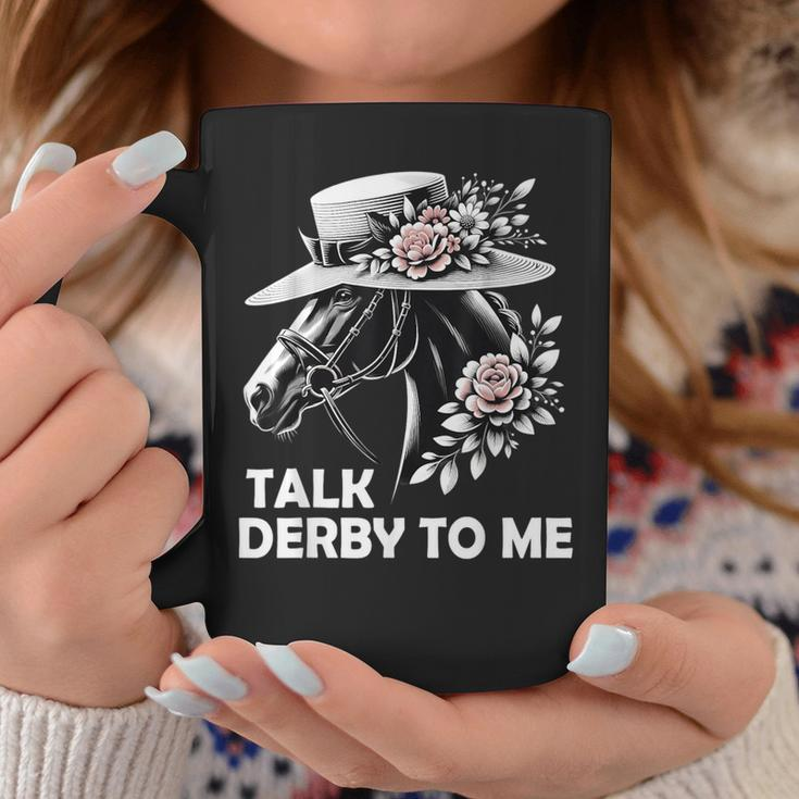 Talk Derby To Me Derby Day 2024 Horse Racing For Women Coffee Mug Unique Gifts