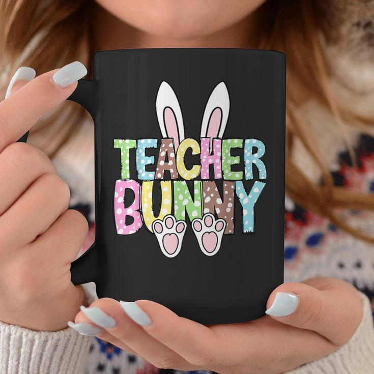 Teacher Bunny Reading Teacher Easter Spring Coffee Mug Funny Gifts