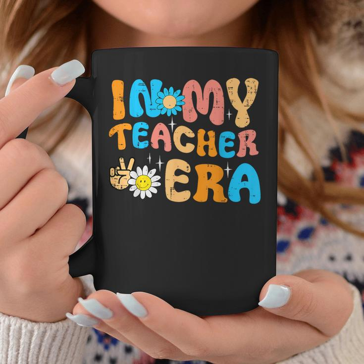 In My Teacher Era Groovy Retro Back To School Men Coffee Mug Funny Gifts