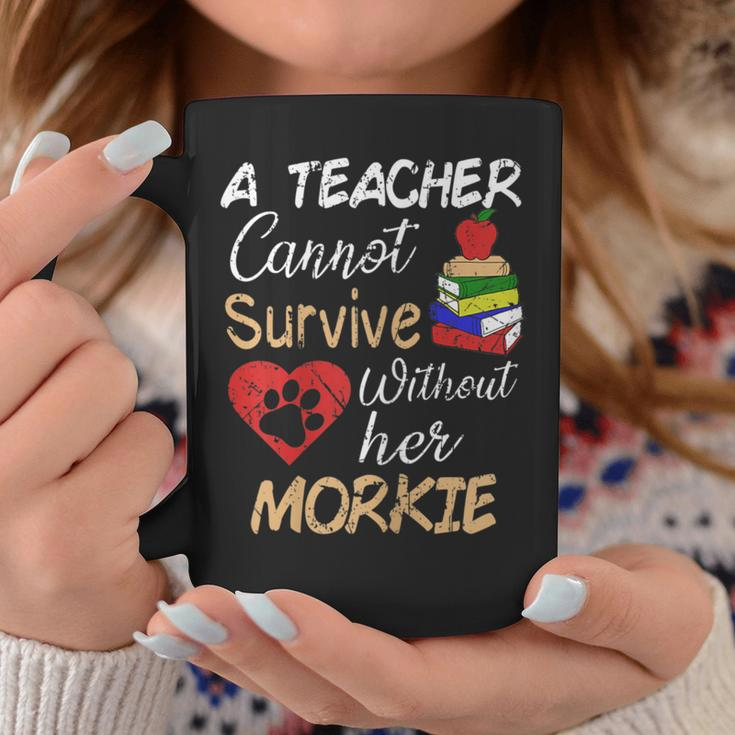 Teacher Morkie Mom Quote Maltese Yorkie Dog Mommy Love Coffee Mug Unique Gifts