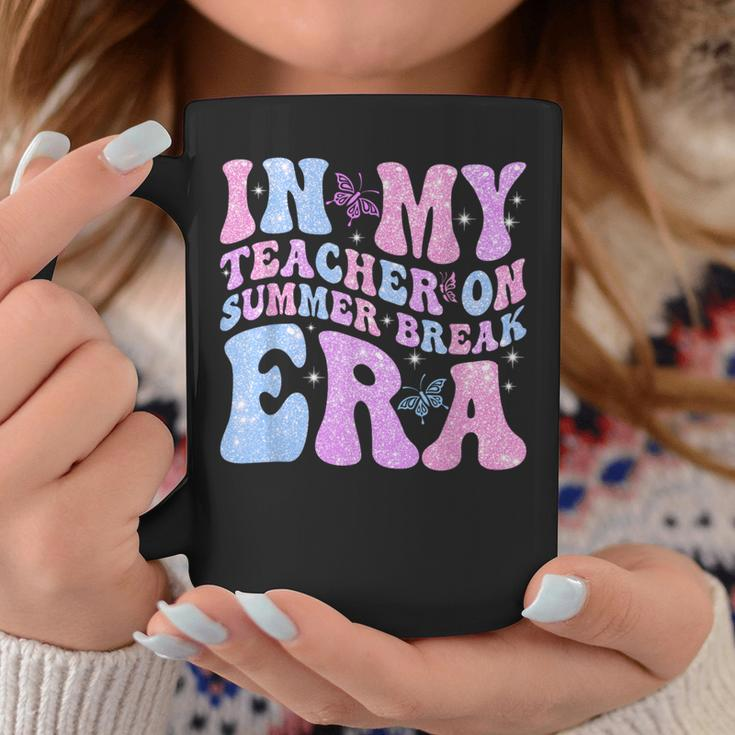 In My Teacher On Summer Break Era Groovy Summer Vibe Teacher Coffee Mug Funny Gifts