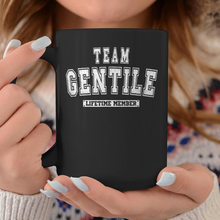 Team Gentile Lifetime Member Family Last Name Coffee Mug Funny Gifts